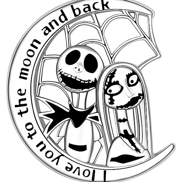 18k Nightmare Before Christmas Necklace - Picture 1 of 9